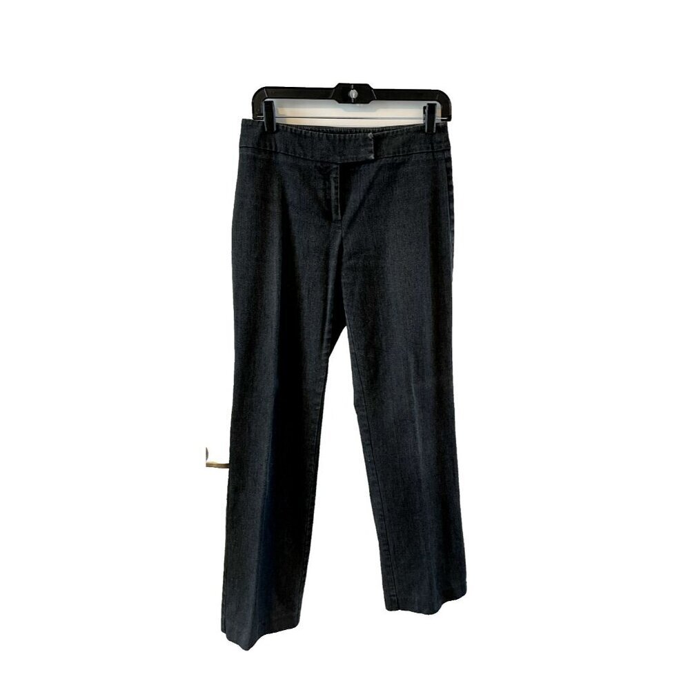 New York & Company Dark Gray Chino Dress Pants Career Slacks Size 2 Average